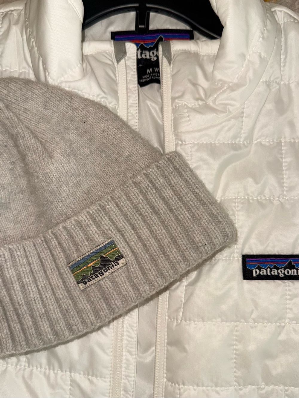Patagonia Light Gray Beanie